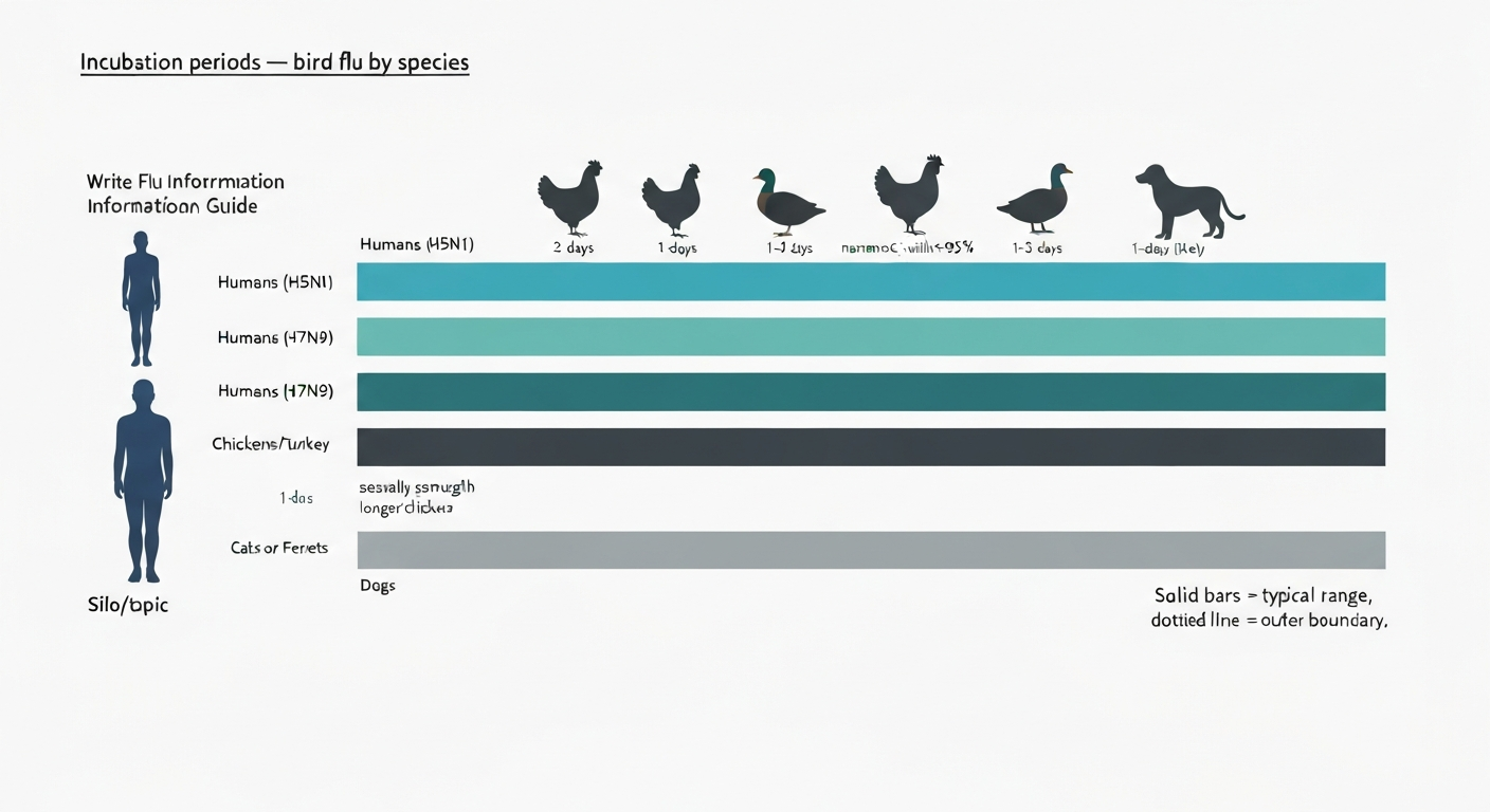 What is the incubation period for bird flu: timelines