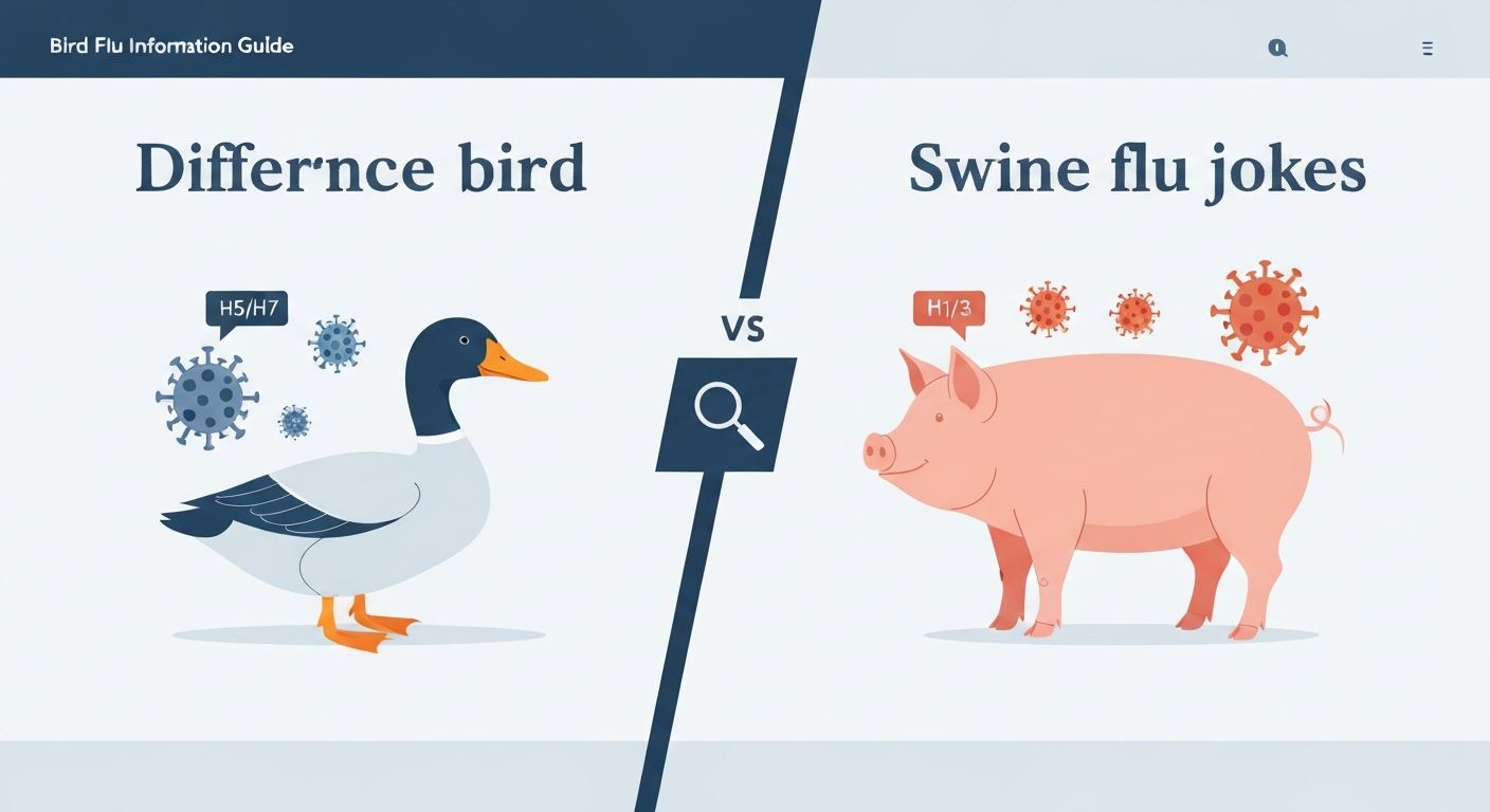 difference between swine flu and bird flu joke